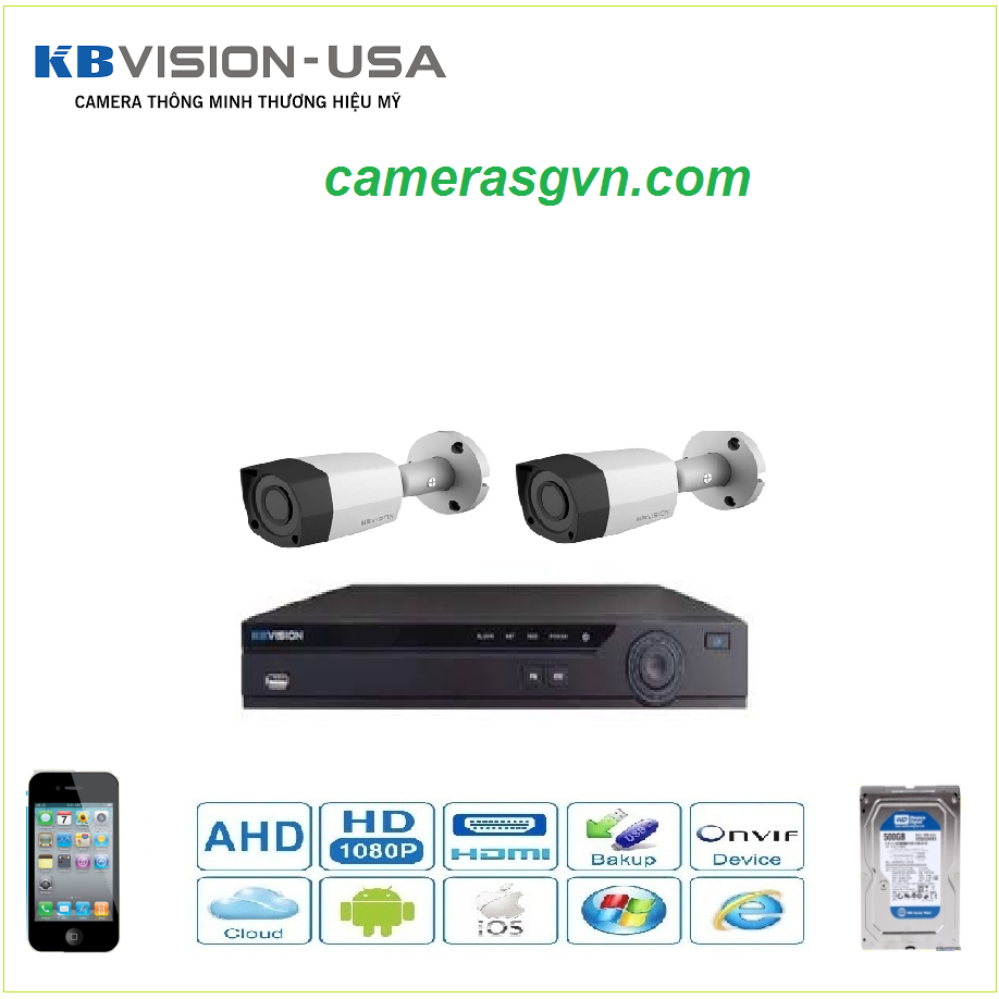 Lắp camera TVI Kbvision ở hóc môn